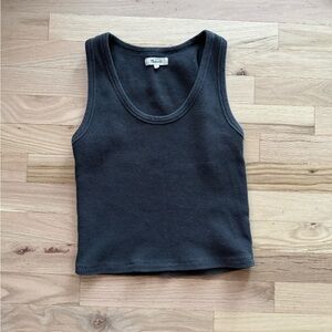Madewell Waffle Knit Scoop Crop Tank